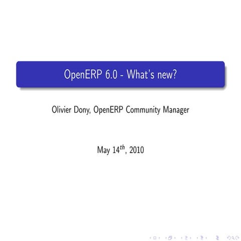 OpenERP 6.0