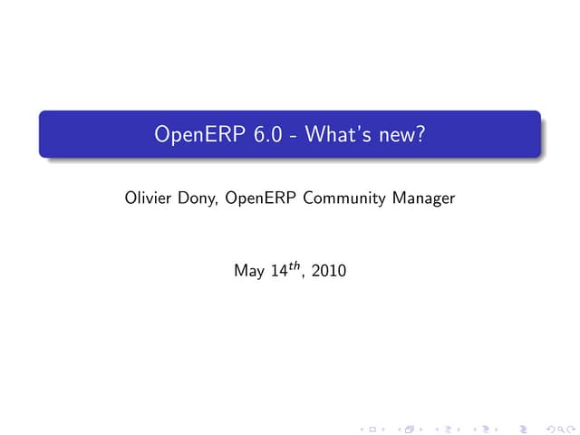 OpenERP 6.0