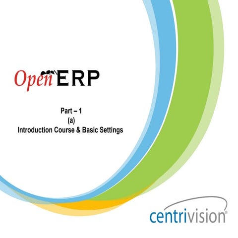 Getting started with OpenERP