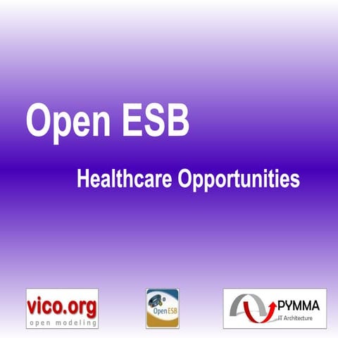 OpenESB health care opportunities