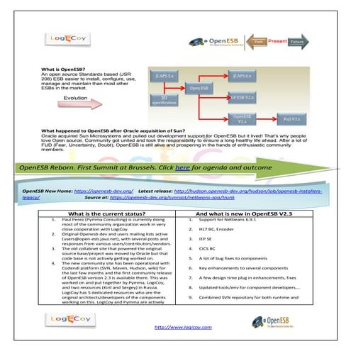Openesb past present and future