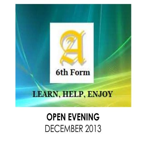 Open evening 4 dec 2013 v2