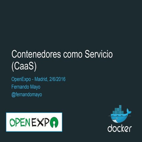 Contenedores como Servicio con Docker