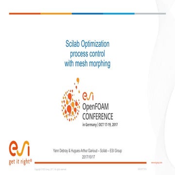 Scilab @ OpenFOAM User Conference 2017