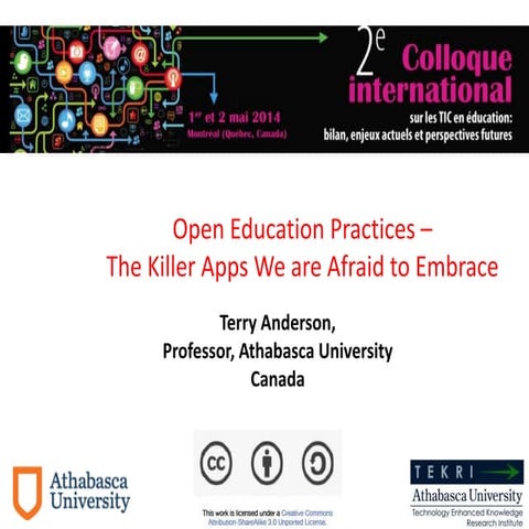 Understanding the role of OERs in open educational practices | PDF