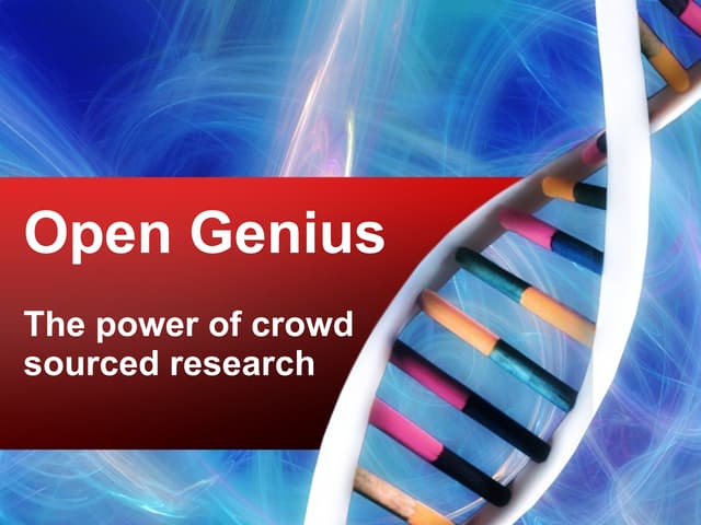 Open Genius: Crowdfunding Science