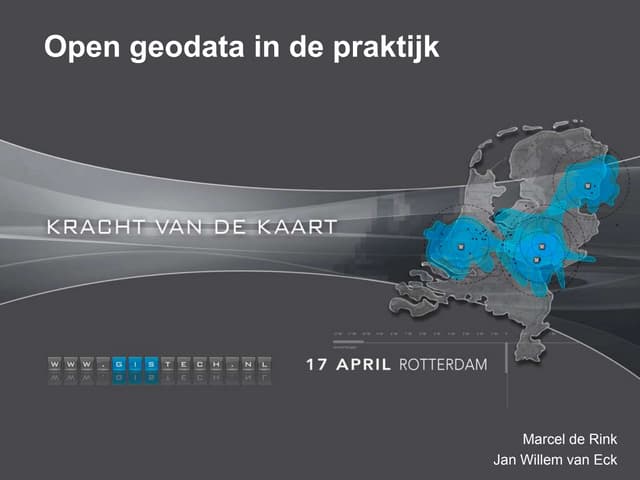 Open Geodata In De Praktijk At Wtc