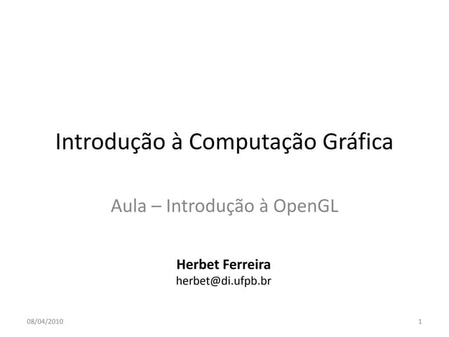 Introdução à OpenGL