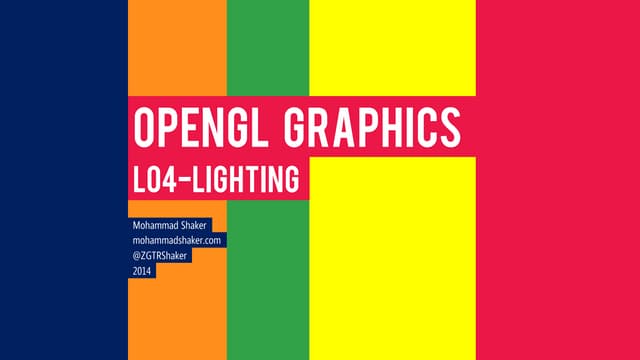 OpenGL L04-Lighting
