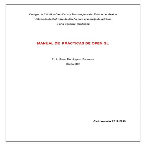 Open gl tutorial diana hernandez 303
