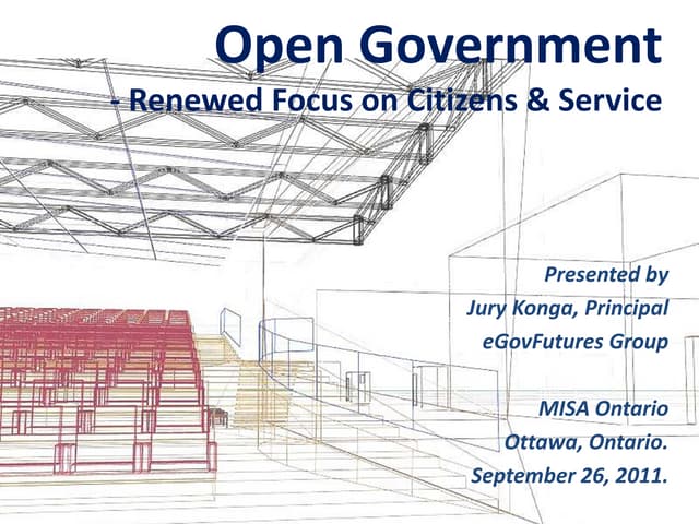 Open Gov - Renewed citizen & service focus-ottawa
