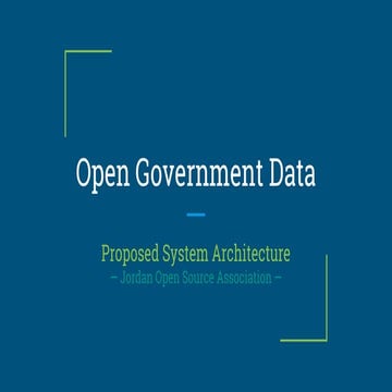 Proposal for open government data