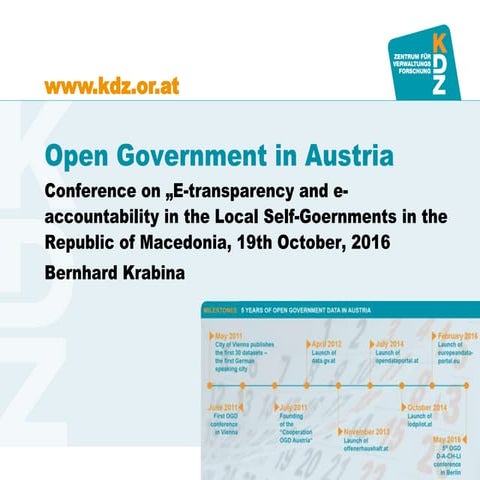 Open Government in Austria