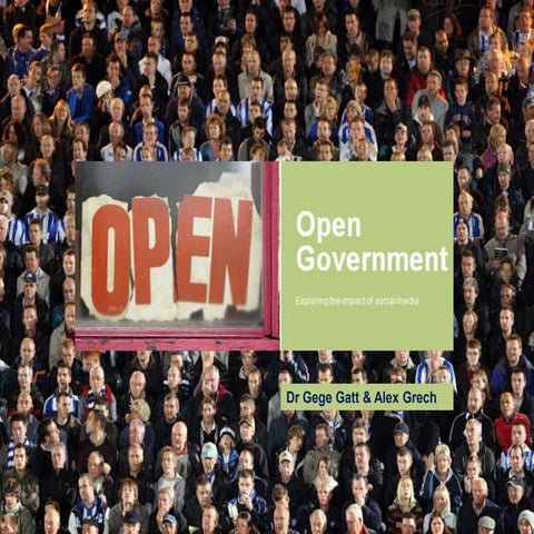 Open Government and Social Media