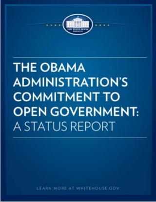 Open Government Status Report