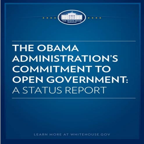 Open Government Status Report