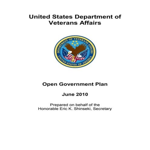 VA Open Govt Plan
