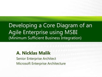 Open Group Presentation on MSBI method of creating Enterprise Architecture Co...