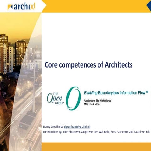 Core Competences of Architects
