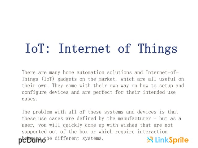 IoT with openHAB on pcDuino3B