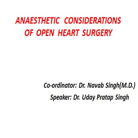 Open heart surgery uday