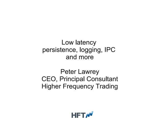 Open HFT libraries in @Java