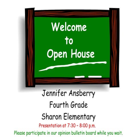 Open house '05 power pt. presentation