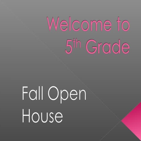 Open house powerpoint
