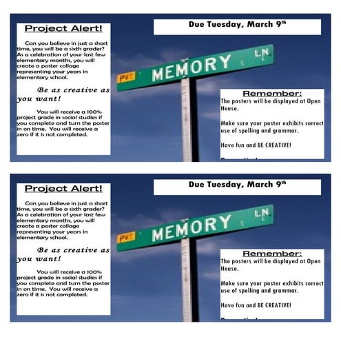 Open House Project Note