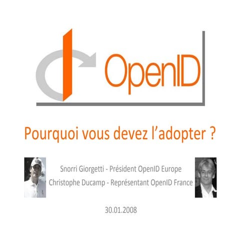 Open Id   Pourquoi L Adopter
