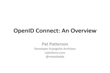 OpenID Connect: An Overview