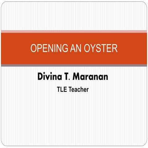 Opening an oyster,clams, and squid