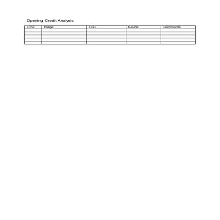 Opening credit analysis of Panic Room | DOCX