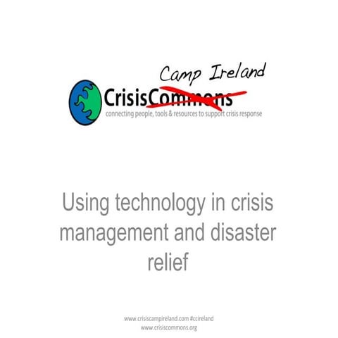 Crisiscamp Ireland Opening presentation