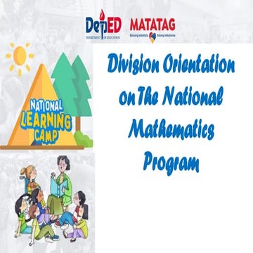 Division orientation on the national mathematics program.pptx