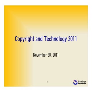 Copyright and Technology 2011: Open...