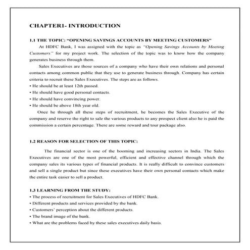 Opening saving account in hdfc