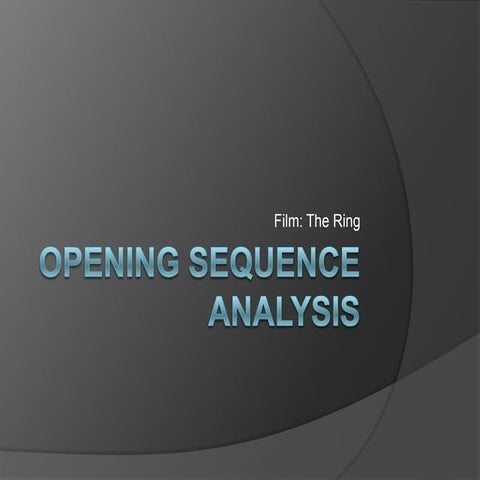 Opening sequence analysis | PPT