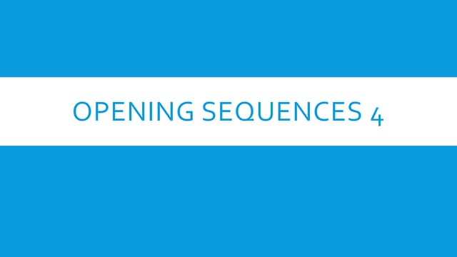 After effects research and title design 