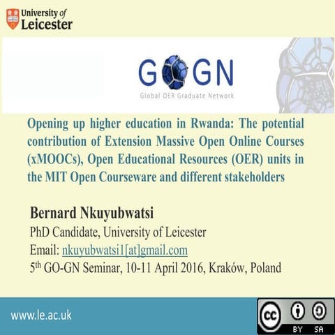 Opening up higher education in Rwanda