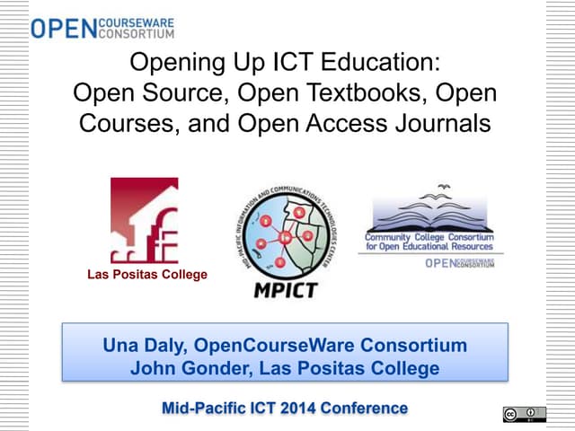 Opening up ICT Education