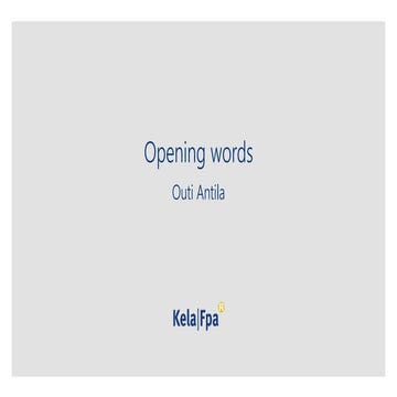 Opening words 