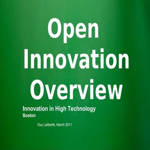 Open Innovation Overview