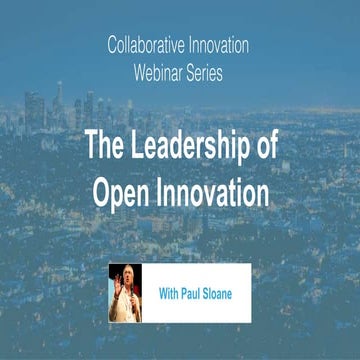 Leadership of Open Innovation by Paul Sloane