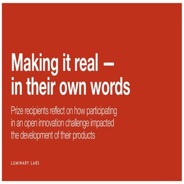 Open innovation: Making it real, in their own words