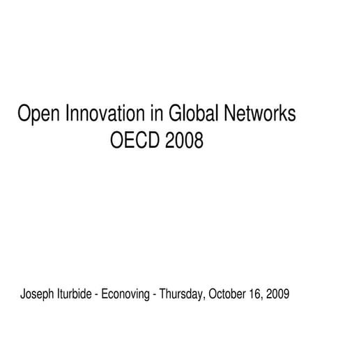 Open Innovation &amp; eco-innovation