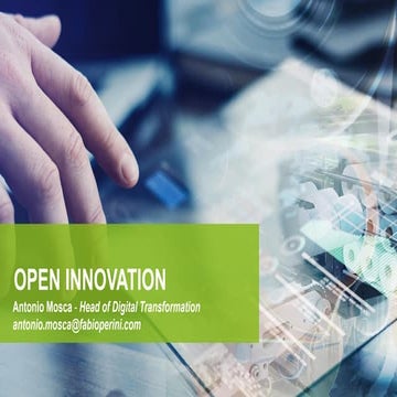 Open Innovation: an approach - speech miac 2019