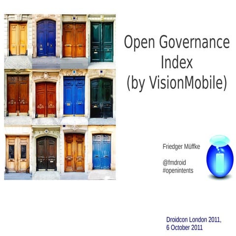 Open intents Open Governance