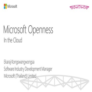 Open in the cloud