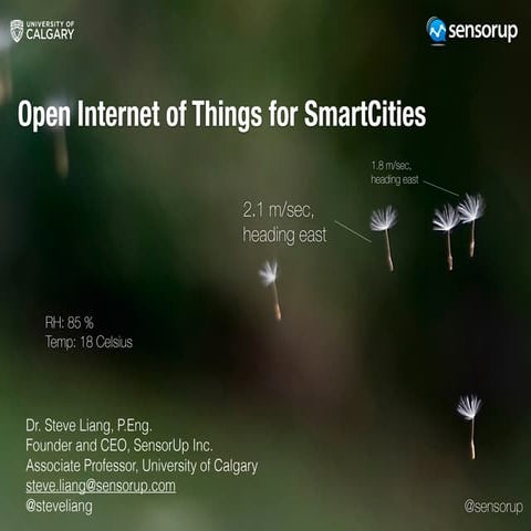 Open Standard Internet of Things for Smart Cities